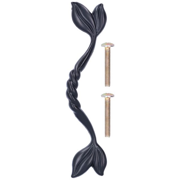 Black Zinc Alloy Wardrobe Pull Knob For Home Furniture