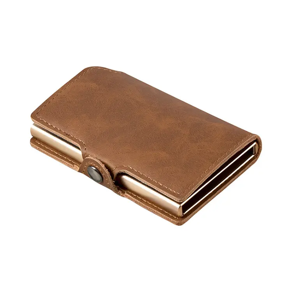 Slim Minimalist Genuine Leather Wallet with RFID Protection