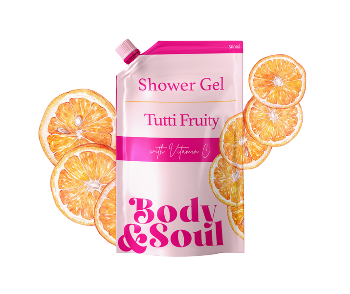 Tutti Frutti Vitamin C Infused Shower Gel for Clear and Bright skin 500ml