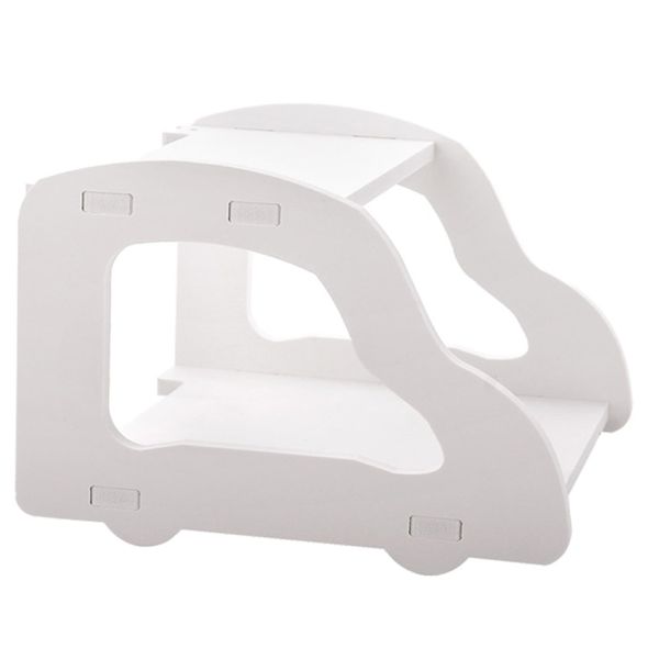 Home Computer Office Retro WiFi Double Layer Storage Shelf(22.5cm)