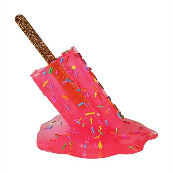 Melting Popsicle Sculpture Creative Melting Ice Cream Ornaments B