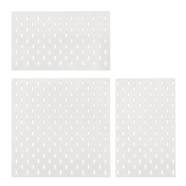 Miniature Furniture Decoration Items Perforated Board Wall Rack White