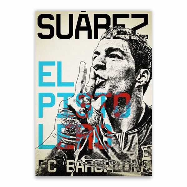 Suarez FC Barcelona Poster - A1