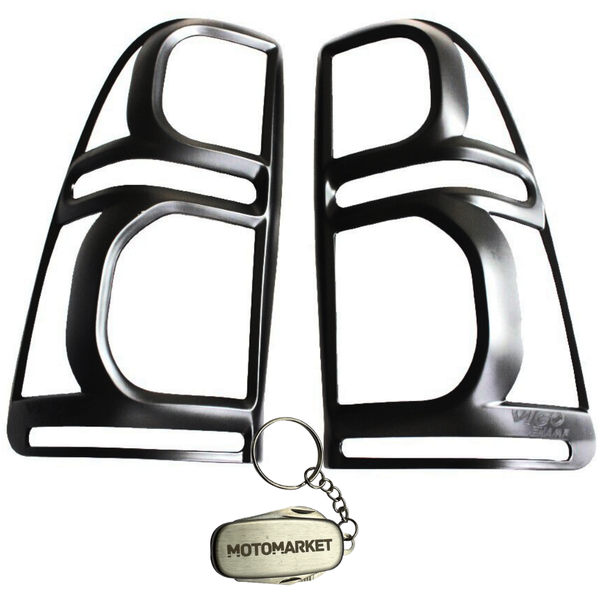 Tail Lamp Trim for Toyota Hilux 2012-2015 Black &amp; Motomarket keyring