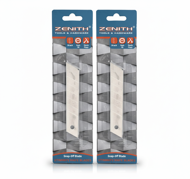 Zenith 20mm Snap-Off Utility Blades 10 Piece for Precision Cutting - 2 Pack