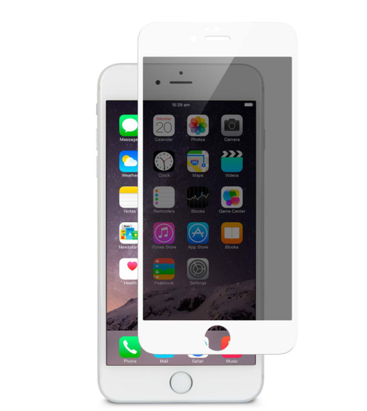MXM - iPhone 7+ Anti Spy Privacy Tempered Glass Screen Protector - White
