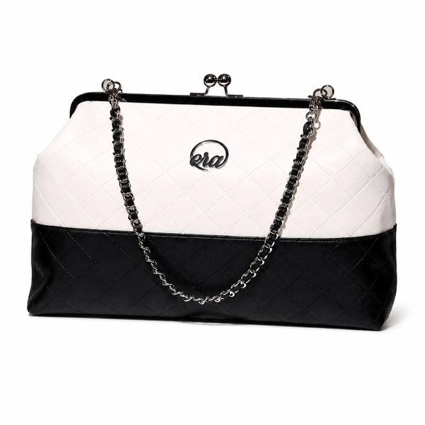 Limited Edition Kiss and Tell Oversized Bag - Black And White