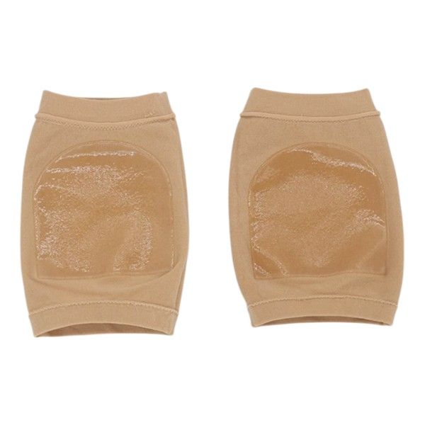 2Pcs Heel Crack Protector Socks - Apricot
