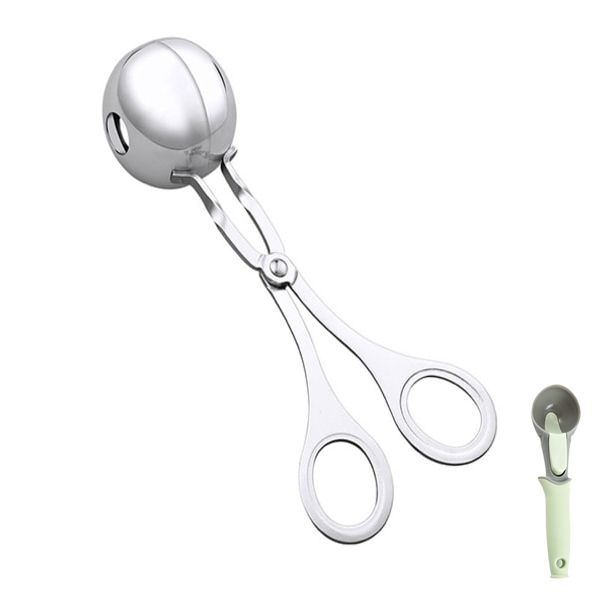Stainless Steel Meatball Maker Spoon and Ice-cream Scoop