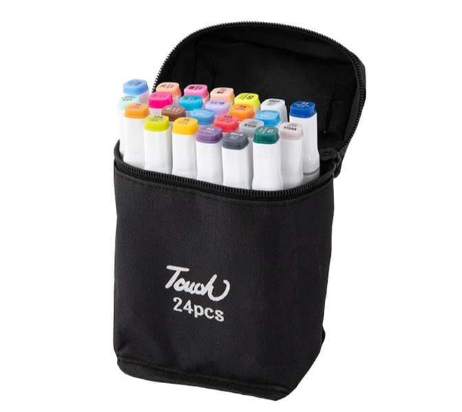 24 Piece Dual Tip Markers