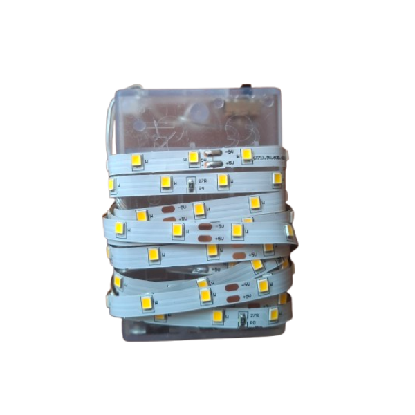 2M Warm White LED Strip Light | Battery Powered | Flexible with Switch