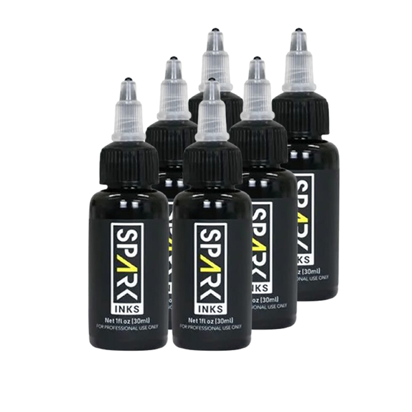 30ml Black Tattoo Ink Set - 6