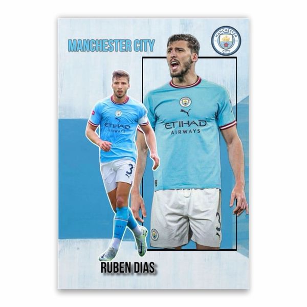 Ruben Dias Manchester City Poster - A1