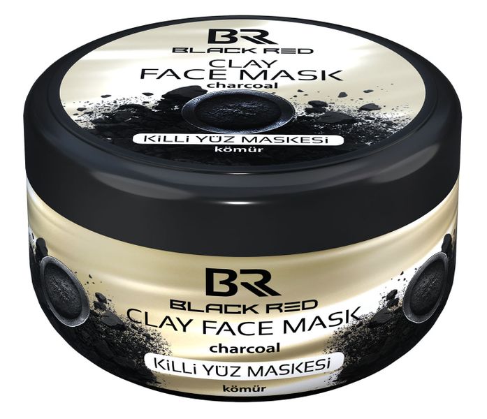 Black &amp; Red Clay Face Mask Charcoal 400g