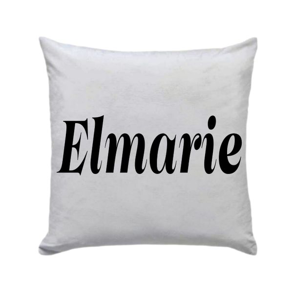 Elmarie 30 x 30cm - Cushion/pillow with Vinyl Letters gift present