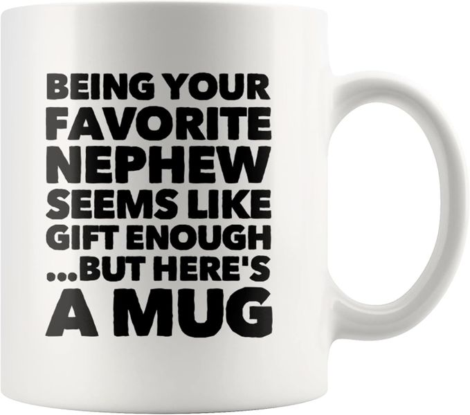 Favourite nephew-Father's day-Mother's day-Valentines-Christmas Mug