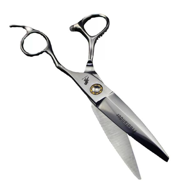 6Inch Willow Blade Scissors, Silver Hair Clipper For All Hair Types