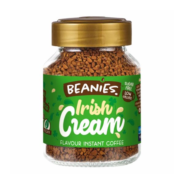 Beanies Flavoured Instant Coffee Irish Cream Glass Jar 50g