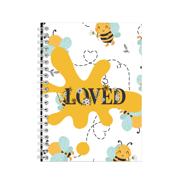 Bee Maya Loved A5 Notebook Pad Lovers Trendy Graphic Birthday Present 028