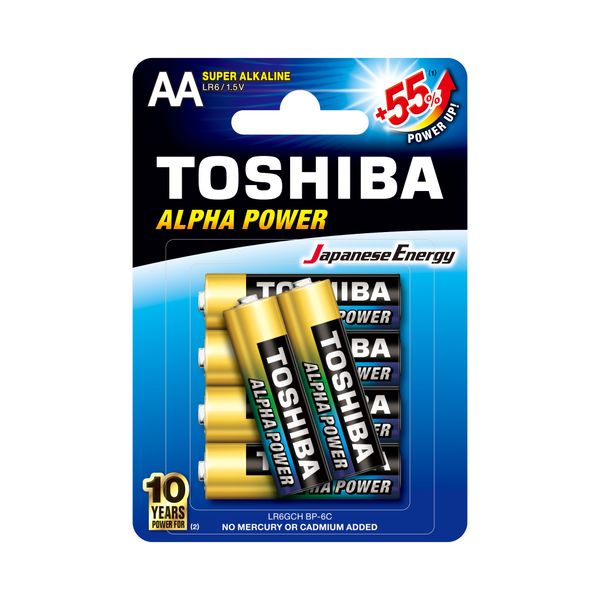 Toshiba Alpha Power Alkaline AA - 6 Pack