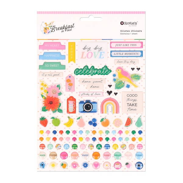 Breakfast in Bed Glisten Stickers