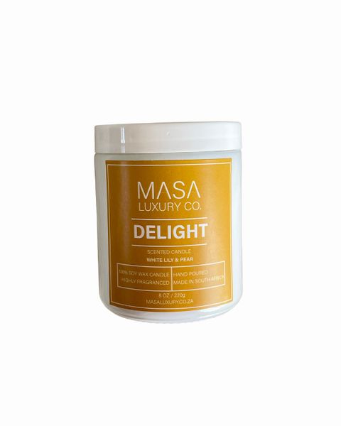 Delight - White Lily &amp; Pear Candle 220g