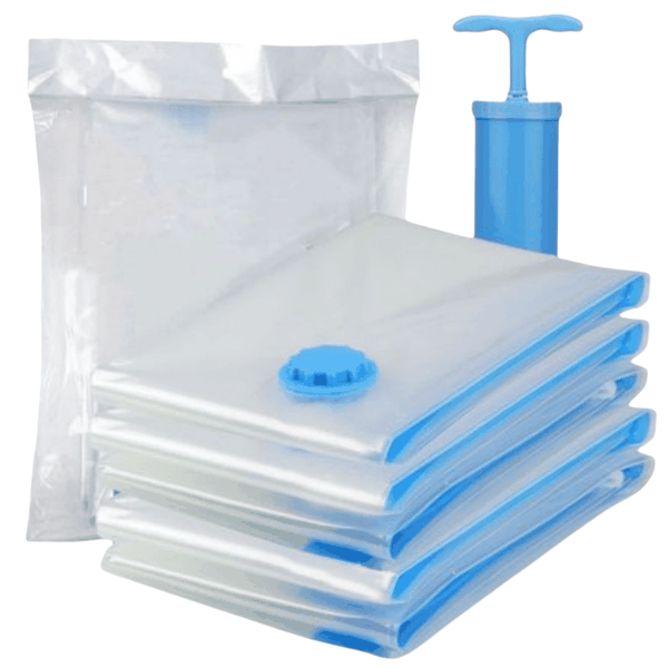 Vacuum Storage Bags Space Saver Bags for Clothes Bedding with Pump Pack of 8