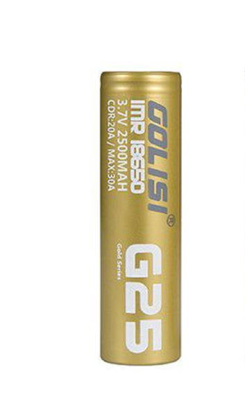Techme 2500mah 18650 Flat Sides Rechargeable Batteries - Pack of 2
