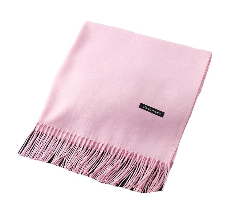 Unisex Shawl/Scarf Cashmere with Tassels - Light Pink | Shop Today. Get ...