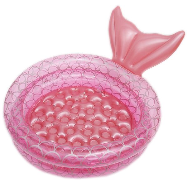 Olive Tree - PVC Thickened Inflatable Mermaid Kids Pool - 90 cm