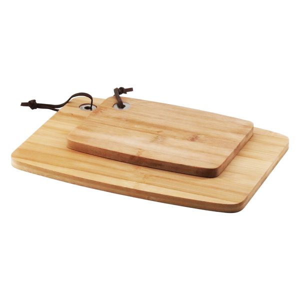 Regent Bamboo Cutting Board 2 Piece Set, (205x155x12mm | 305x225x12mm)