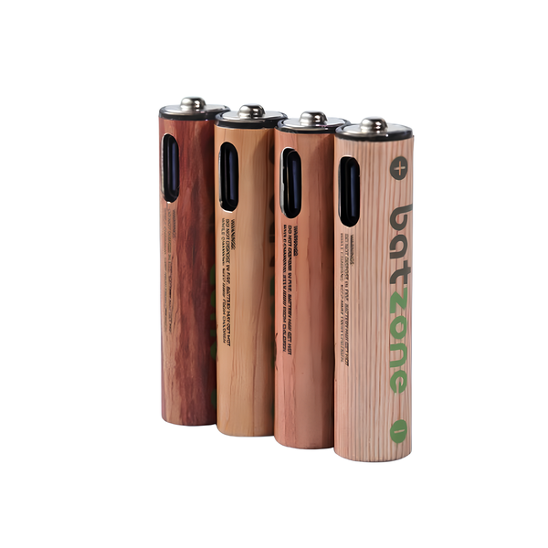 Batzone USB-C Li-ion AAA 666mWh Rechargeable Battery