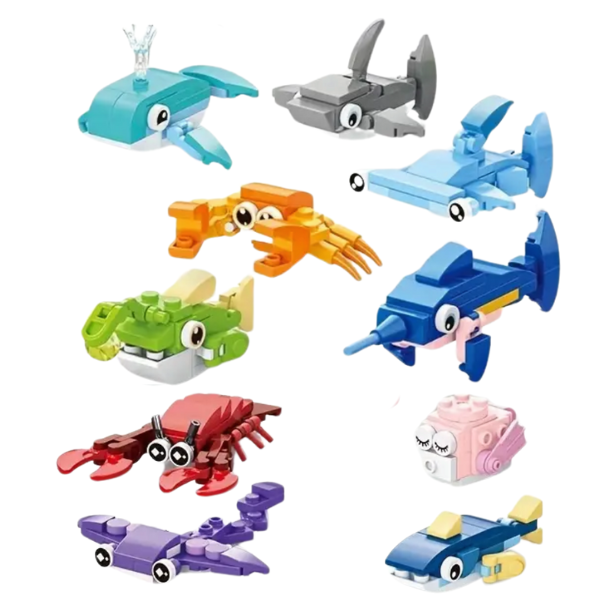 Ocean Creative Educational Building Blocks Set - Set of 10