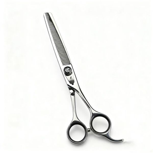 7 Inch High-End Gem Pet Grooming Pet Hair Trimming Curved Scissors