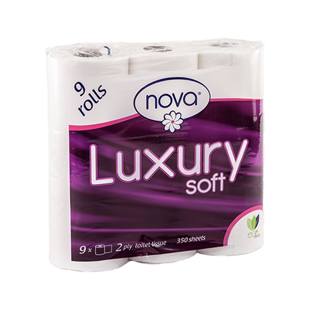 Nova Toilet Tissue 350 Sheets Luxury Soft 2 Ply (3x9) 27s | Shop Today ...