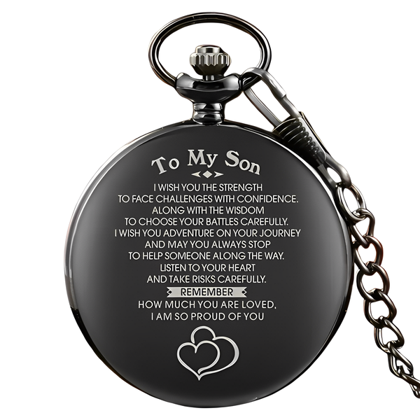Pocket Watch To My Son Remeber How Much You Are Loved Pocket Watch Gift