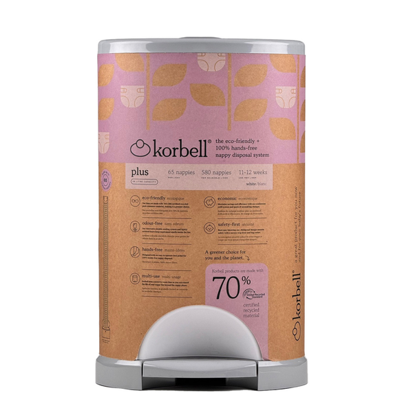 Korbell Plus Hands-free Nappy Bin 26L