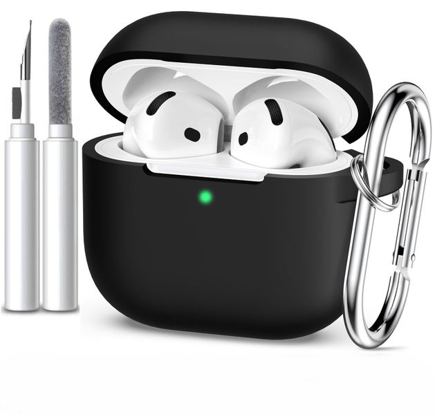 Compatible with Airpods 4 Case Cover Silicone Airpods 4th 2024 Cleaner Kit