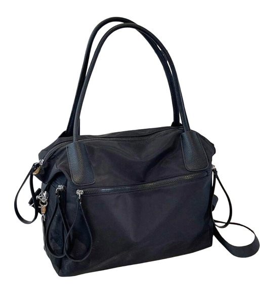 Large Capacity Tote Bag for Work or Travel- Black
