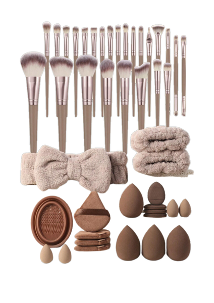 45-Piece Makeup Brush set and Skincare Blenders