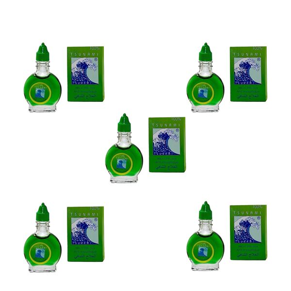 5 x Tsunami Ointment 3ml - Multi-Purpose Herbal Relief Balm for Colds &amp; Flu
