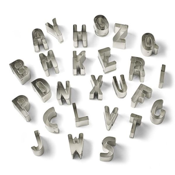 Olala Alphabet Cookie Cutter set