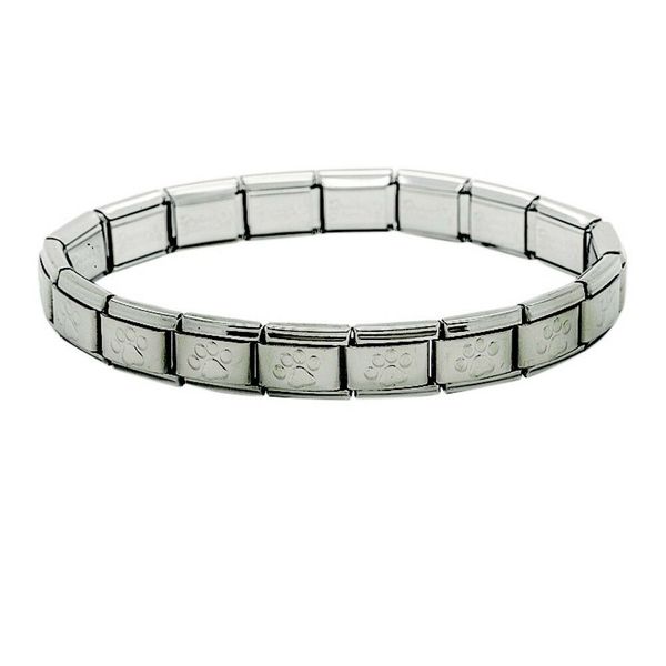 18 Charm Link Itailan Charm Paw Bracelet 9mm