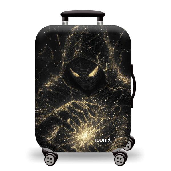 Iconix Printed Luggage Protector Cover - Cosmic Masked Guardian
