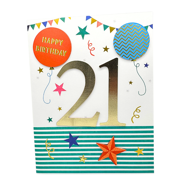 Gigantic 21st Birthday card