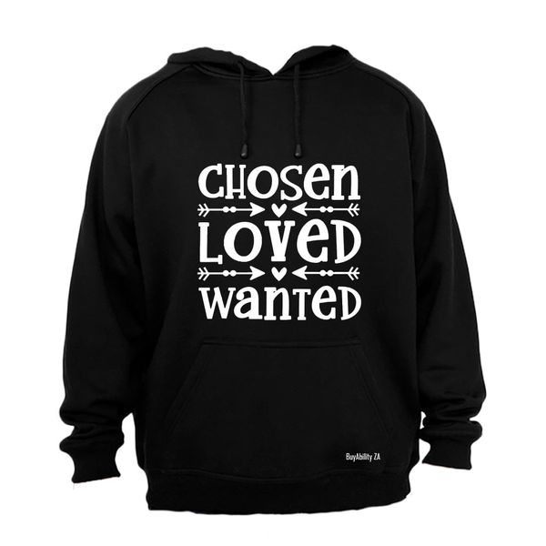Chosen Loved - Wanted Mens Hoodie - Grey
