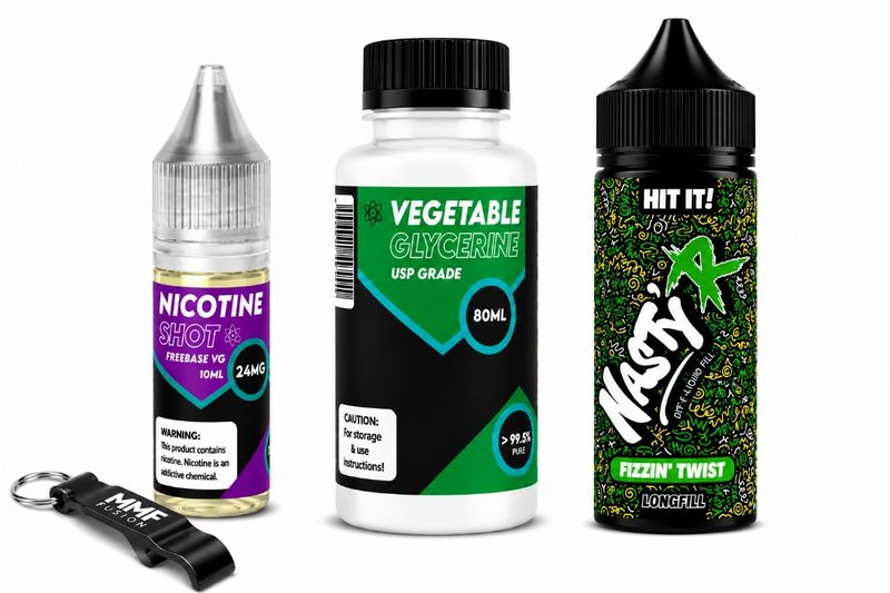 Nasty R MMF Longfill 120ml e-liquid - Fizzin' Twist 2mg (Pack of 4)