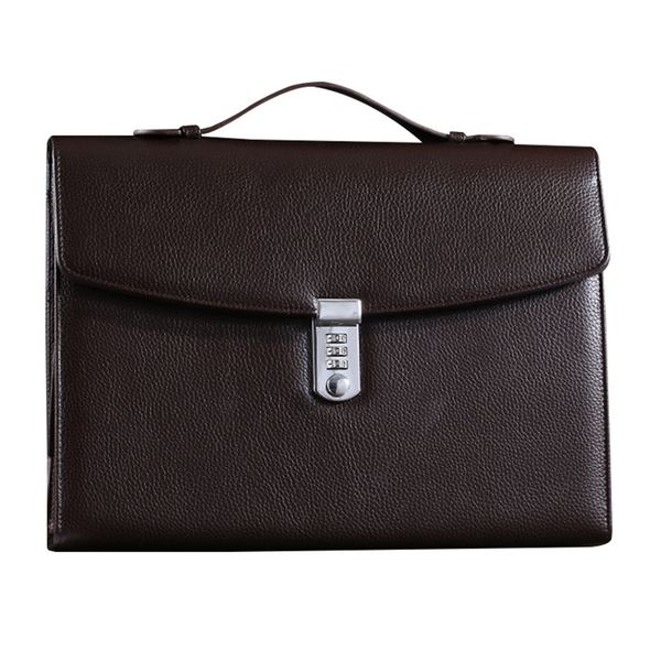 Office Business Briefcase for Business Office Meeting Brown