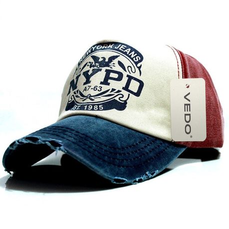 thumbnail image 2 of No King In America Baseball Cap - Distressed Navy Blue Washed Cotton Hat 2 of 9