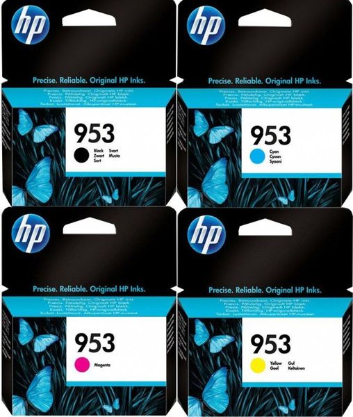 HP 953 Original Ink Cartridge 4 Pack Ink Bundle